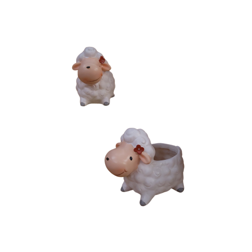 MACETA CERAMICA OVEJA