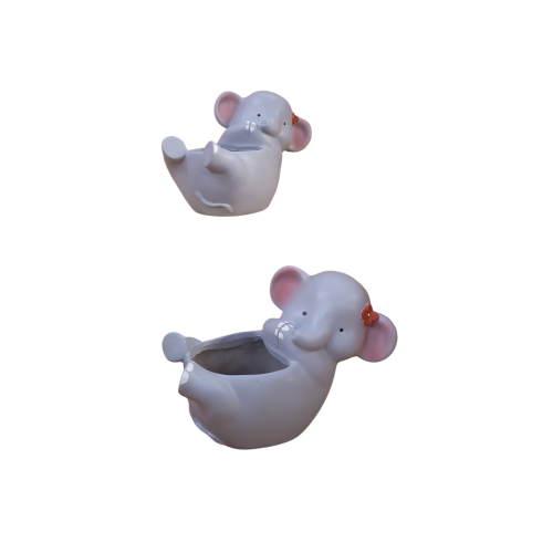 MACETA CERAMICA ELEFANTE