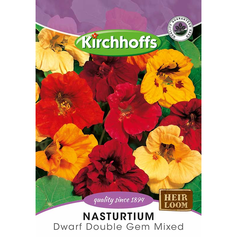 Semillas de Nasturtium dwarf double gem mix