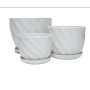 Set Macetas de ceramica ( 3 piezas )