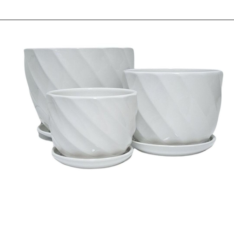 Set Macetas de ceramica ( 3 piezas )