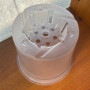 pack 10 Macetero Transparente Plastico Duro